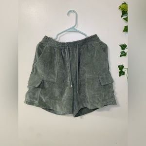 Green Puffy Shorts